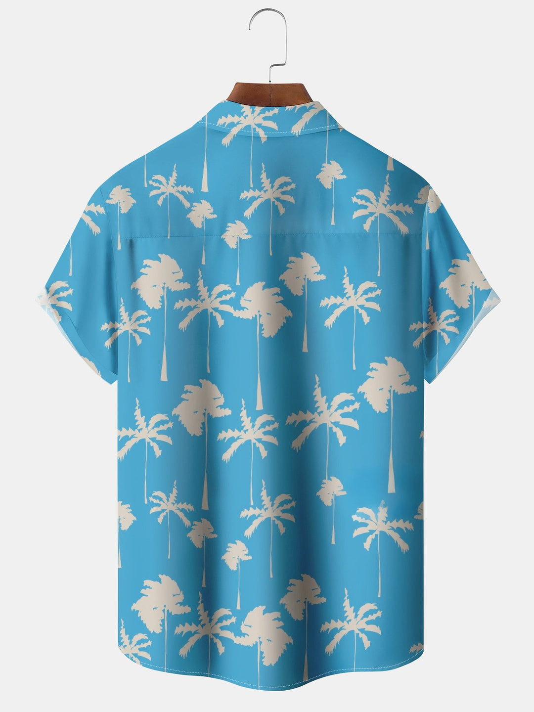 Alohadaddy® Hawaiian Palm Trees Art Print Pockets Moisture Wicking Oversized Stretch Shirt