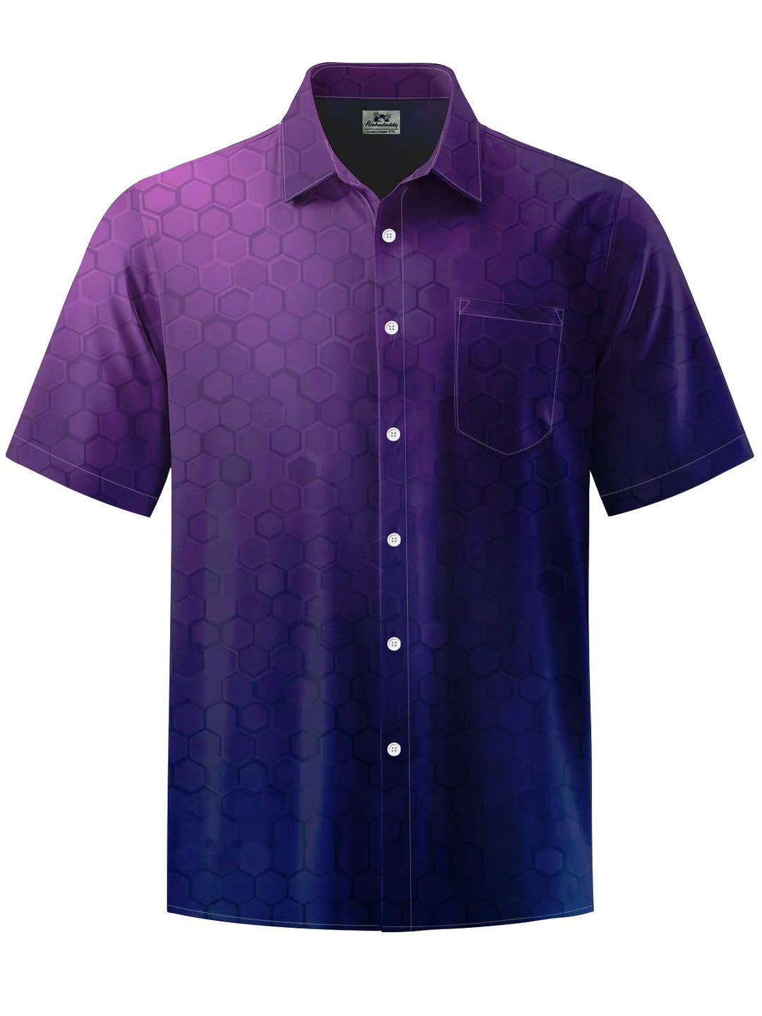 Alohadaddy® Casual Geometric Gradient Art Print Moisture Wicking Men&