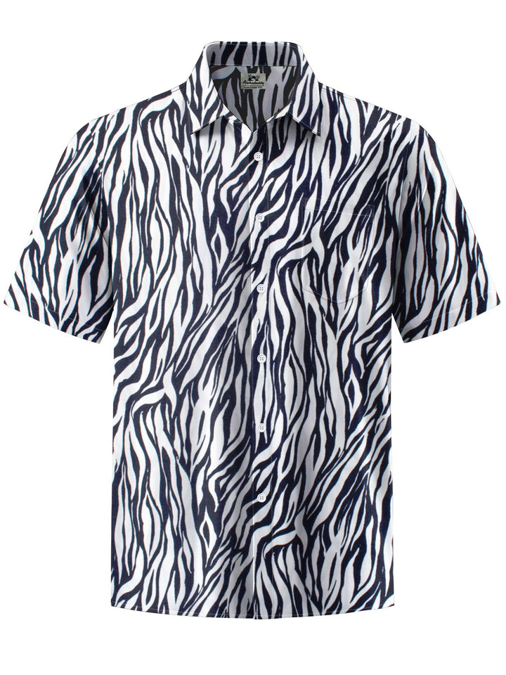 Alohadaddy® Casual Stripe Art Print Moisture Wicking Men&