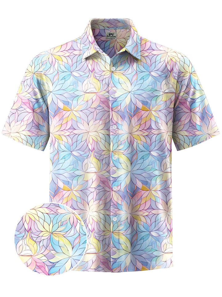 Alohadaddy® Hawaiian Geometric Flowers Art Print Men&