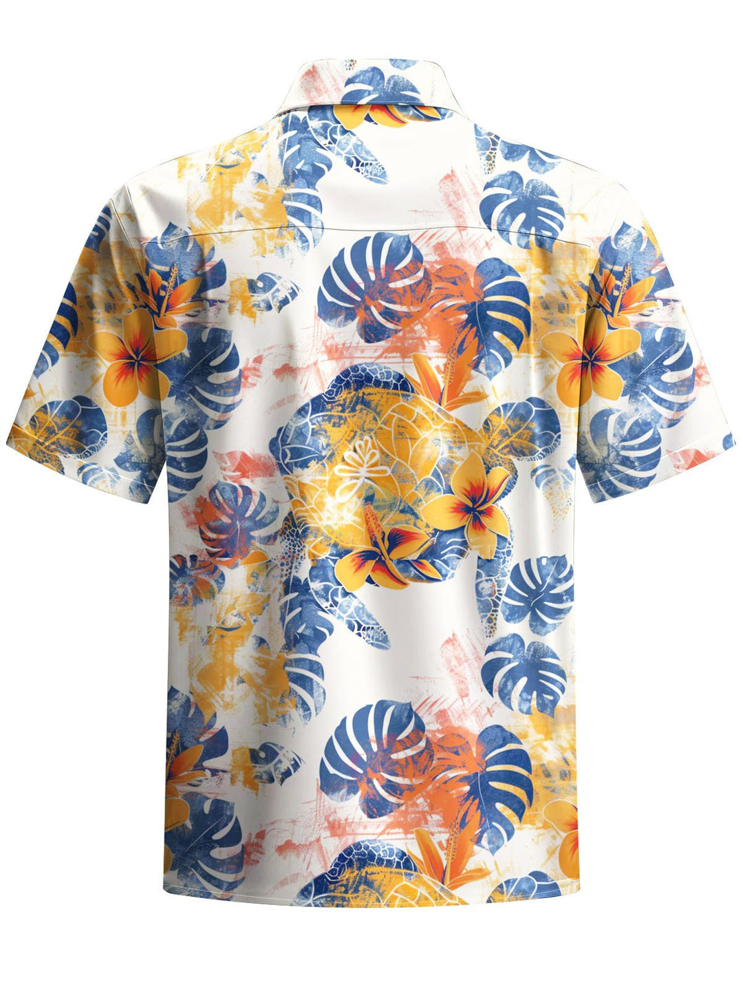 Alohadaddy® Casual Palm Leaf Art Print Pocket Stretch Men&