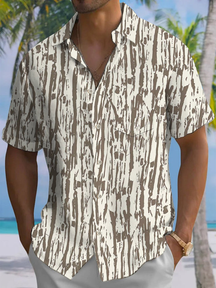 Alohadaddy® Casual Stripe Print Men&