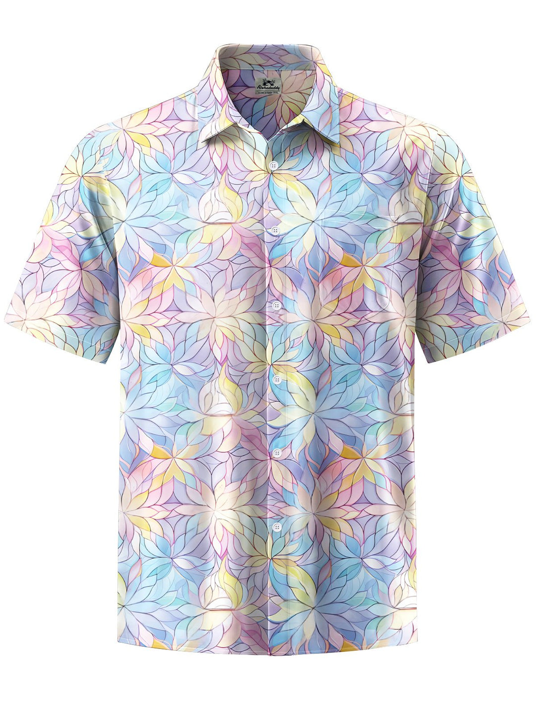Alohadaddy® Hawaiian Geometric Flowers Art Print Men&