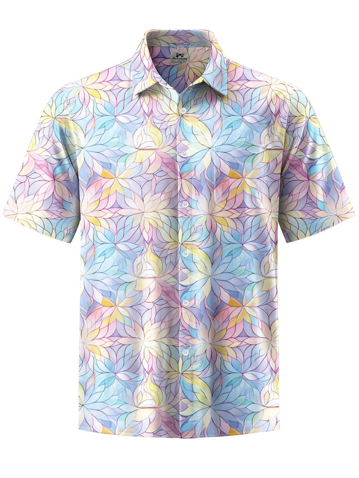 Alohadaddy® Hawaiian Geometric Flowers Art Print Men&