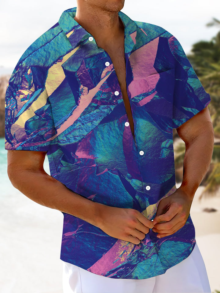 Alohadaddy® Casual Abstract Print Art Stretch Men&