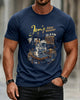 Alohadaddy® Men's Casual Street-Style Rock Guitar Short-Sleeve T-Shirt