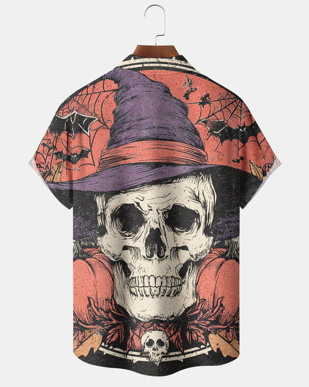 Alohadaddy® Halloween Skull and Pumpkin Print Men&
