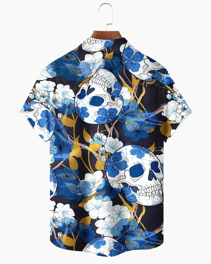 Alohadaddy® Holiday Halloween Skull Print Men&