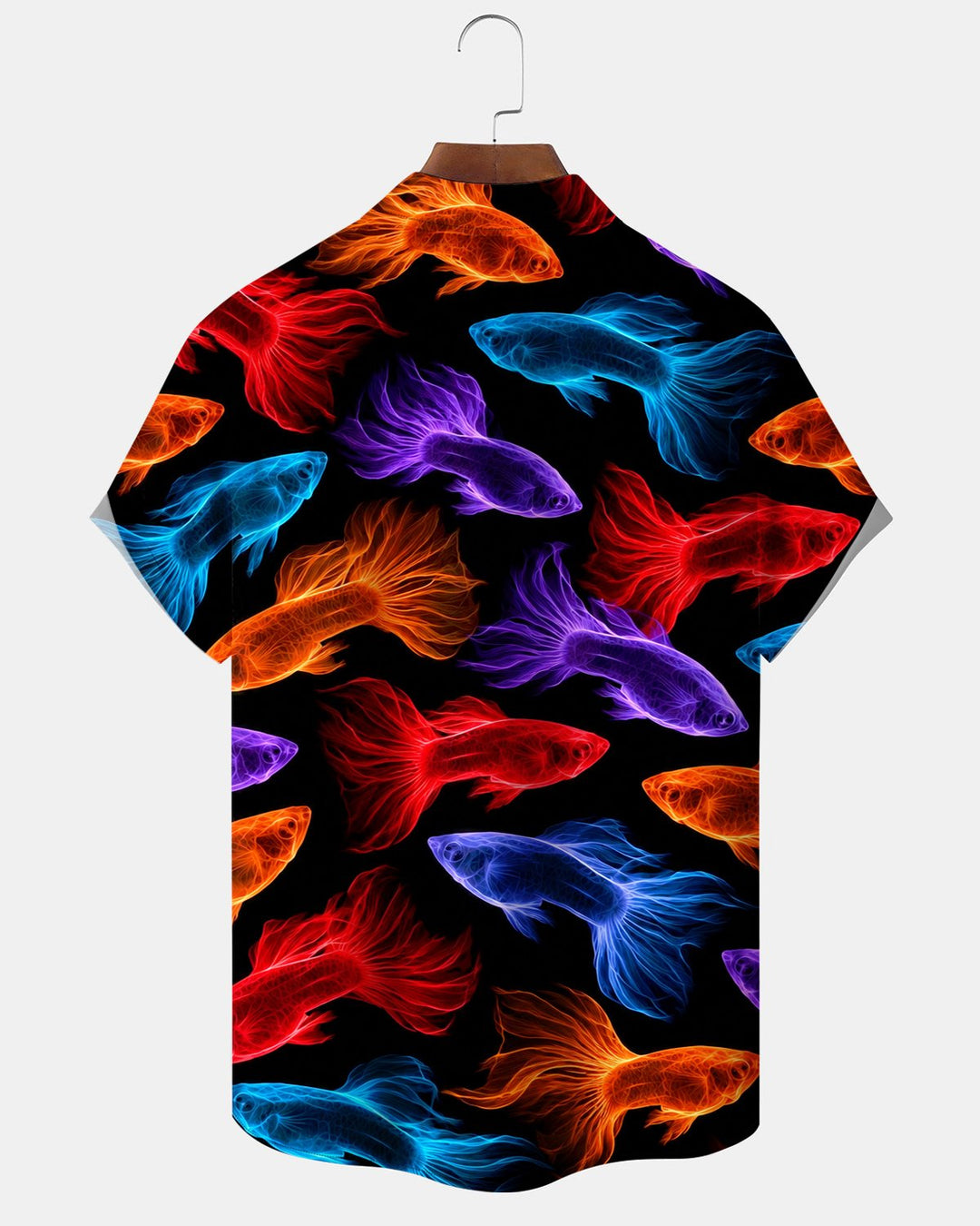 Alohadaddy® Casual Goldfish Neon Print Men&
