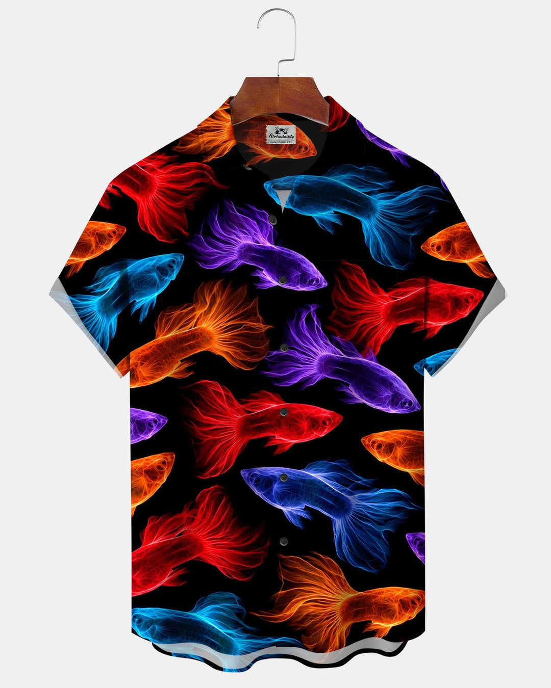 Alohadaddy® Casual Goldfish Neon Print Men&