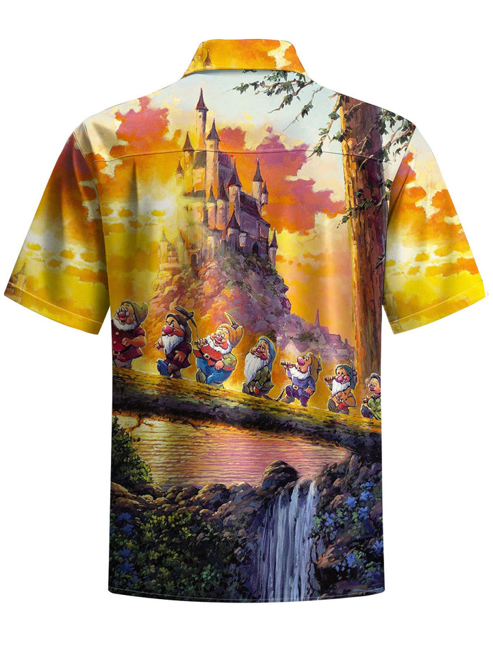 Alohadaddy® Casual Cartoon Art Print Moisture Wicking Men&