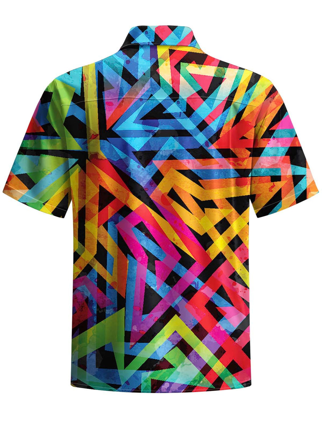 Alohadaddy® Vintage Stripe Art Print Chest Pocket Men&