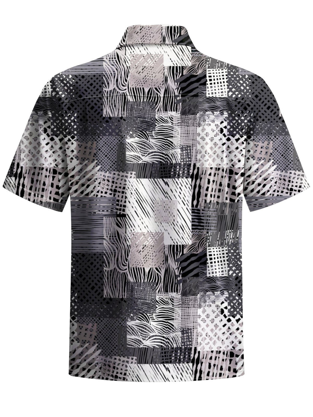 Alohadaddy® Casual Check Art Print Stretch Pocket Men&