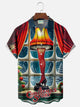 Alohadaddy® Christmas Christmas Story Print Men's Button Pocket Short Sleeve Shirt Big & Tall