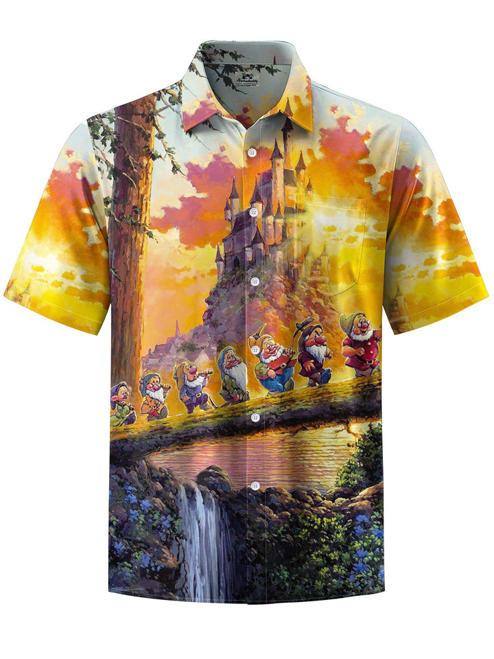 Alohadaddy® Casual Cartoon Art Print Moisture Wicking Men&