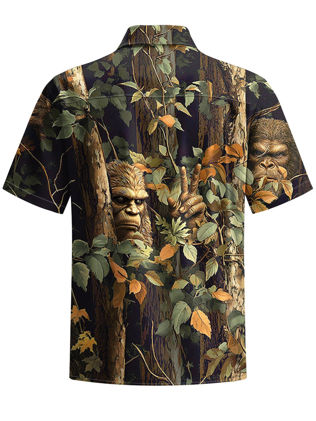 Alohadaddy® Vintage Bigfoot Art Print Chest Pocket Men&