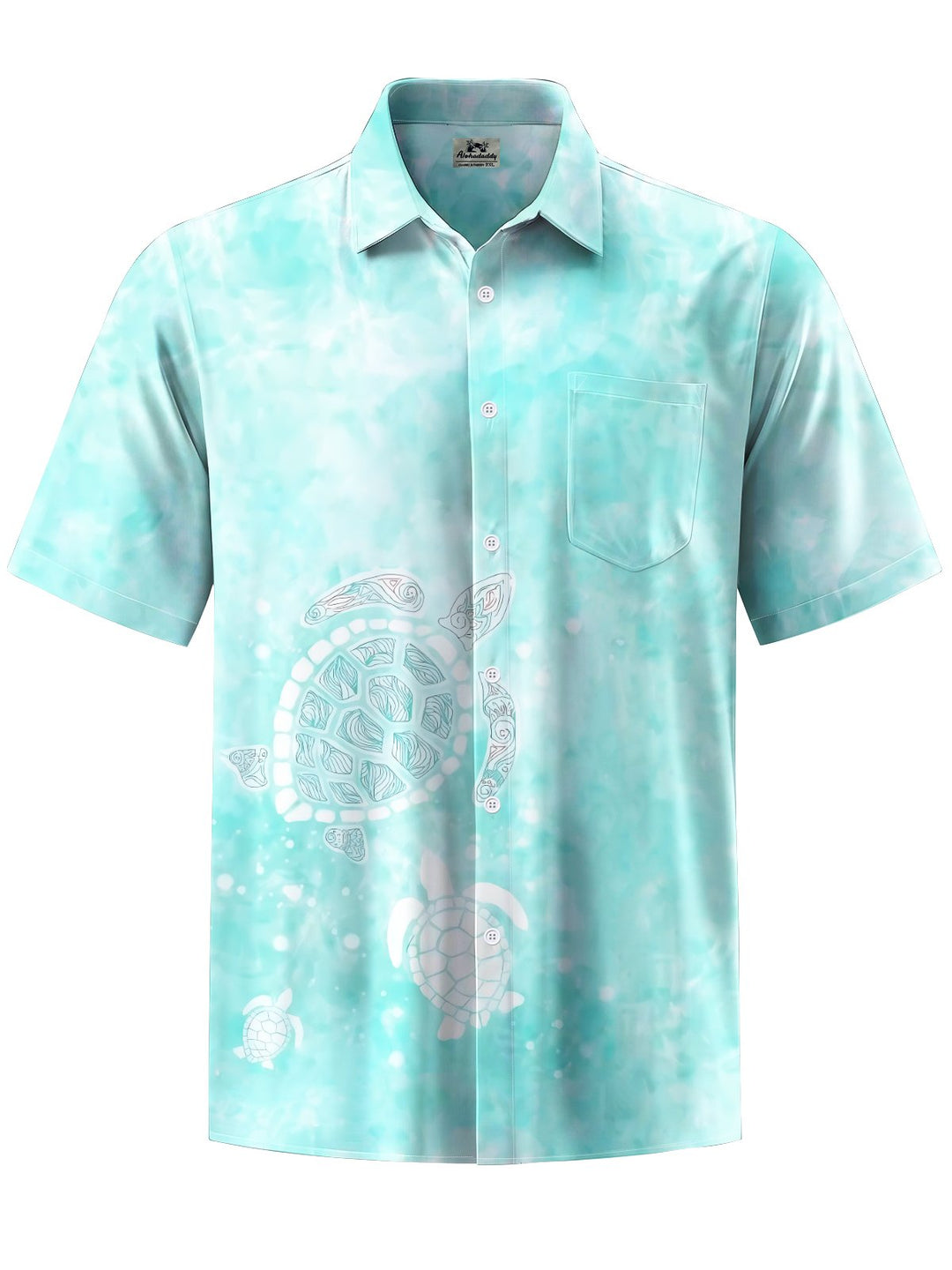 Alohadaddy® Casual Turtle Stretch Pocket Button Men&