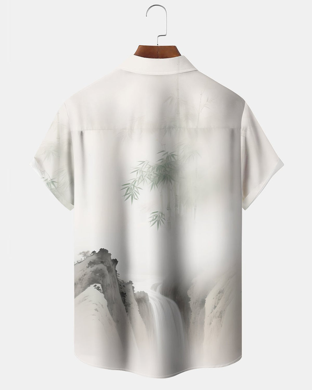 Alohadaddy® Casual Bamboo Print Artistic Button Pocket Cardigan Men&