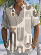 Alohadaddy® Retro Casual Plaid Stripe Print Art Chest Pocket Men's Short Sleeve Shirt Big & Tall