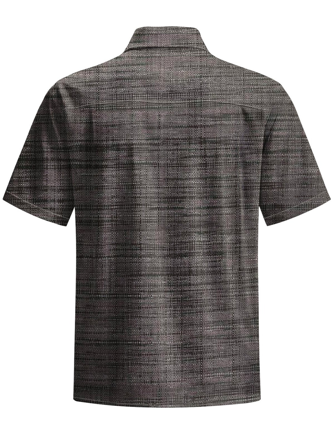 Alohadaddy® Retro Texture Versatile Print Art Chest Pocket Stretch Men&