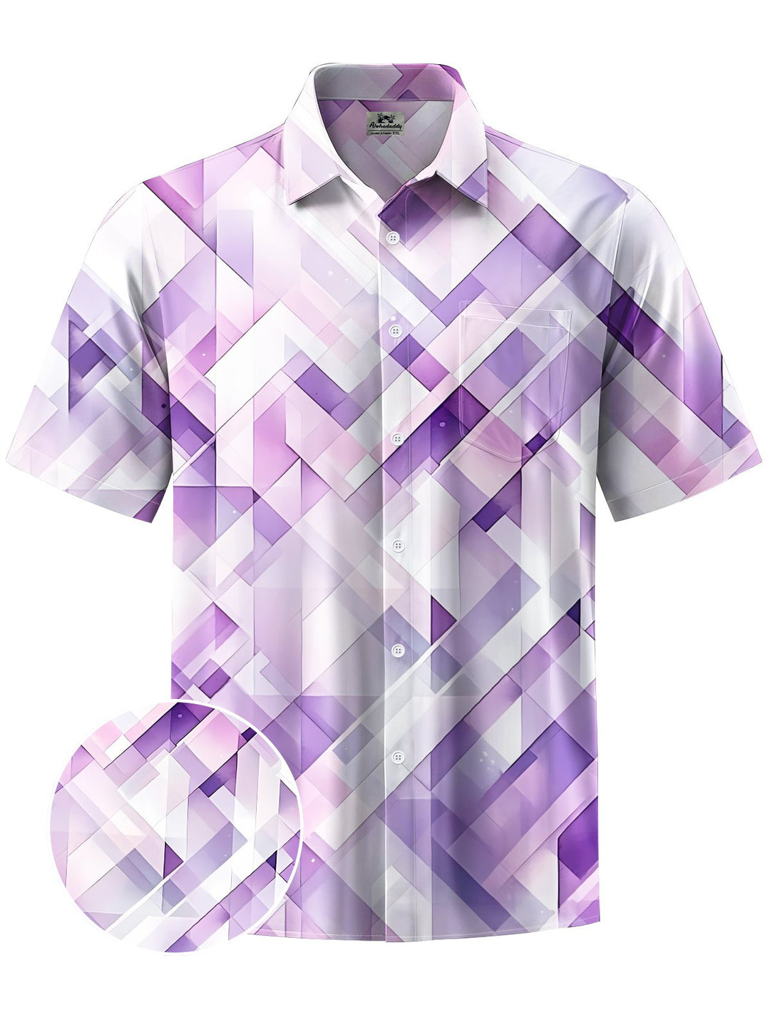 Alohadaddy® Hawaiian Geometric Art Print Men&