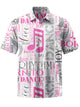 Alohadaddy® Casual Lettering Printed Button Pocket Stretch Men's Short Sleeve Shirt Big & Tall