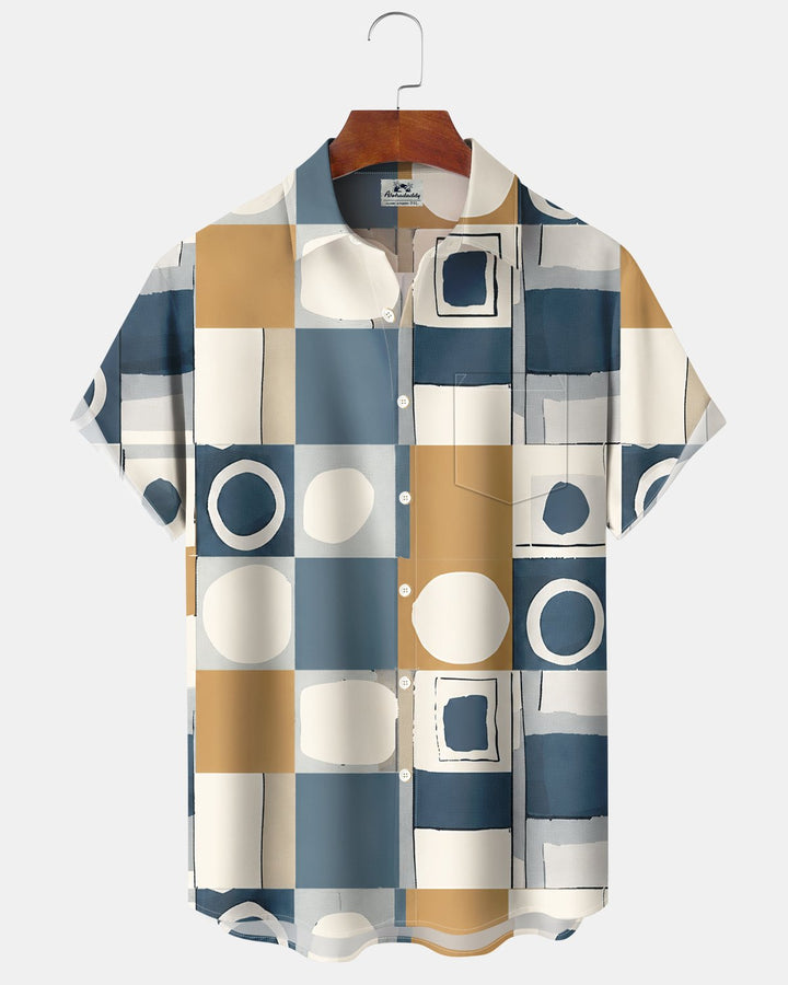 Alohadaddy® Casual Geometric Print Men&