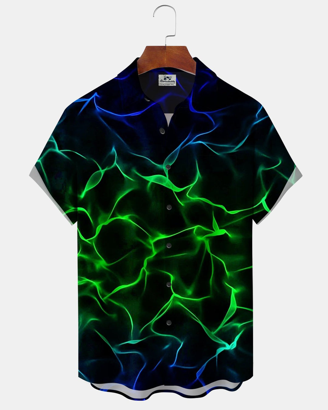 Alohadaddy® Casual Abstract Lightning Stripe Print Men&