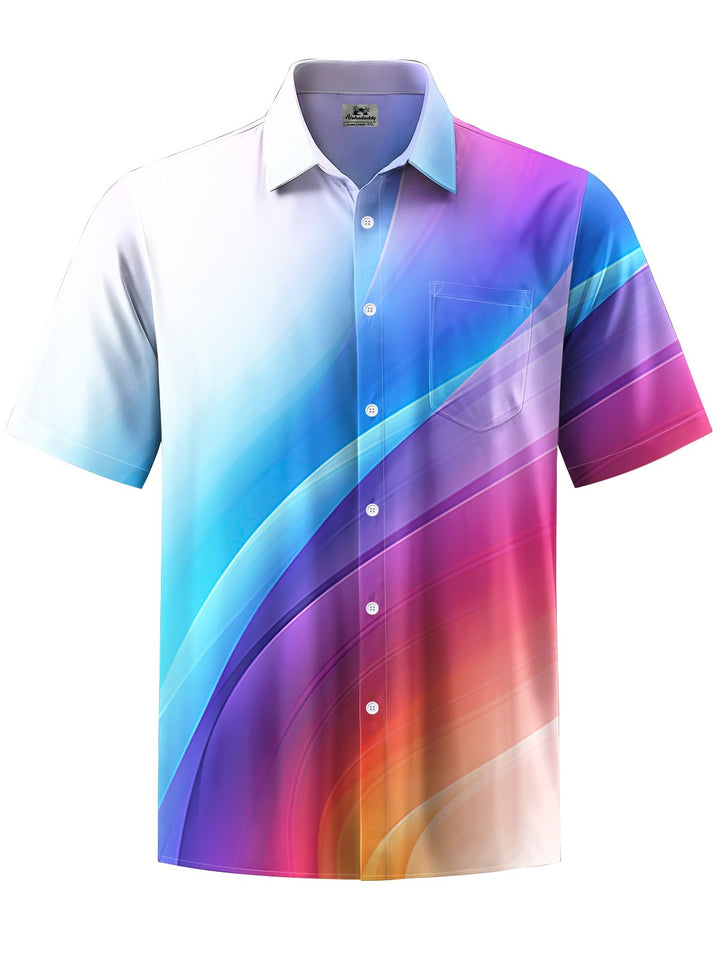 Alohadaddy® Casual Ombre Art Print Moisture Wicking Men&