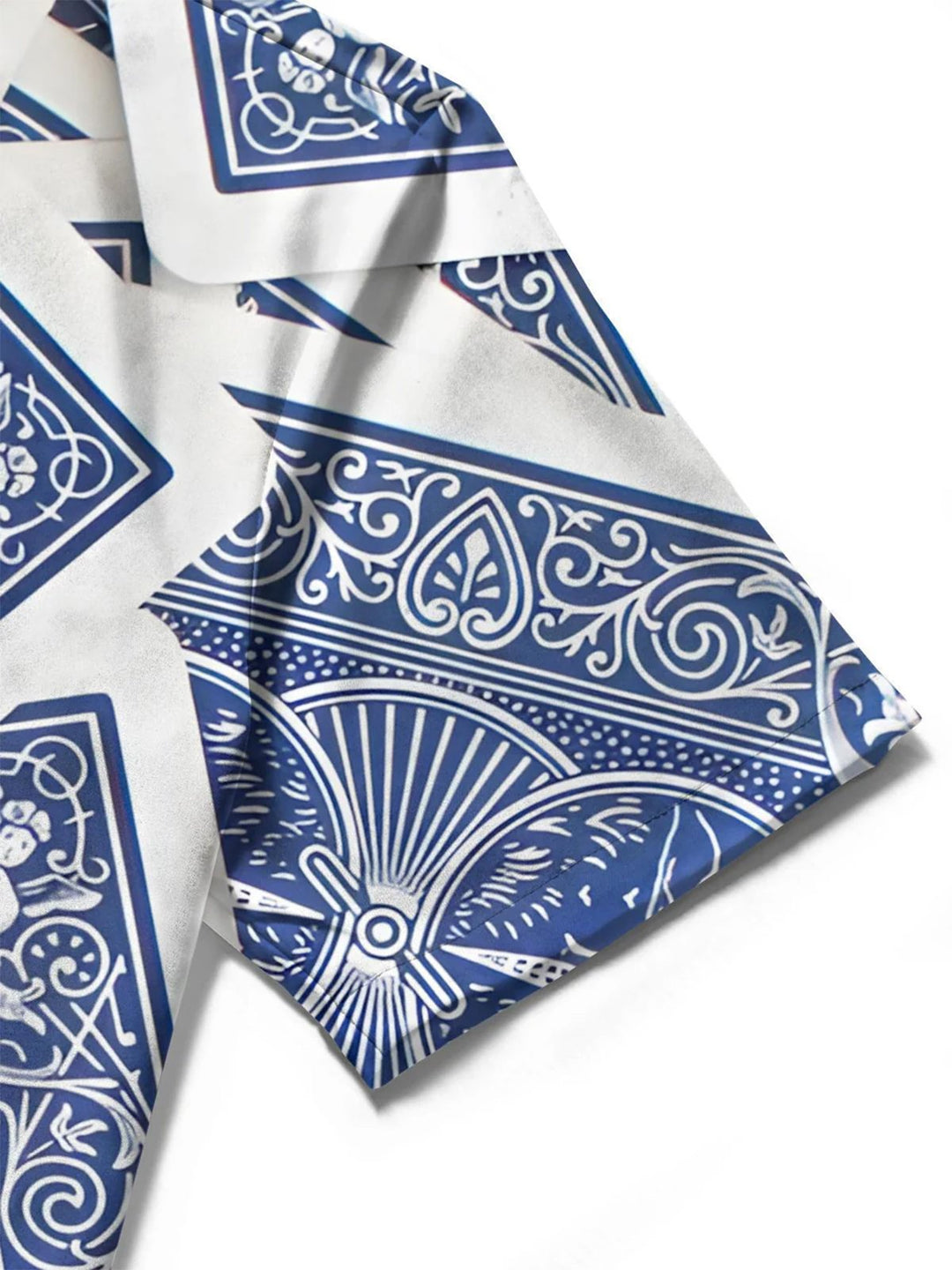 Alohadaddy® Casual Poker Art Print Chest Pocket Men&