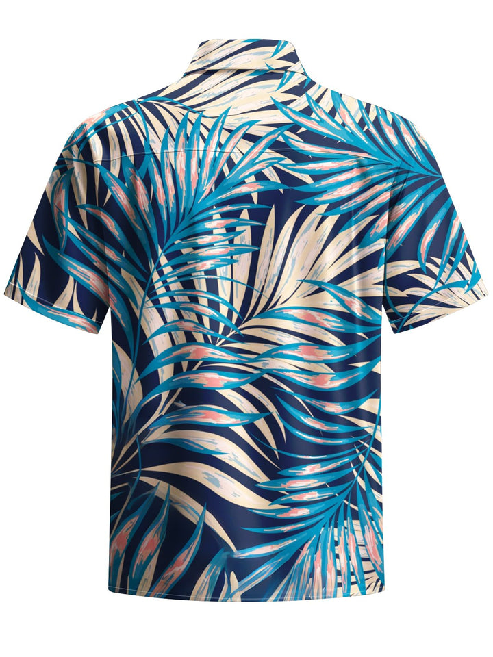 Alohadaddy® Hawaiian Palm Leaf Art Print Pockets Stretch Men&