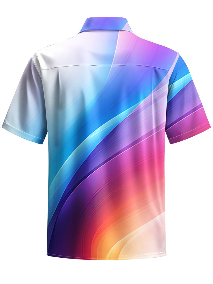Alohadaddy® Casual Ombre Art Print Moisture Wicking Men&