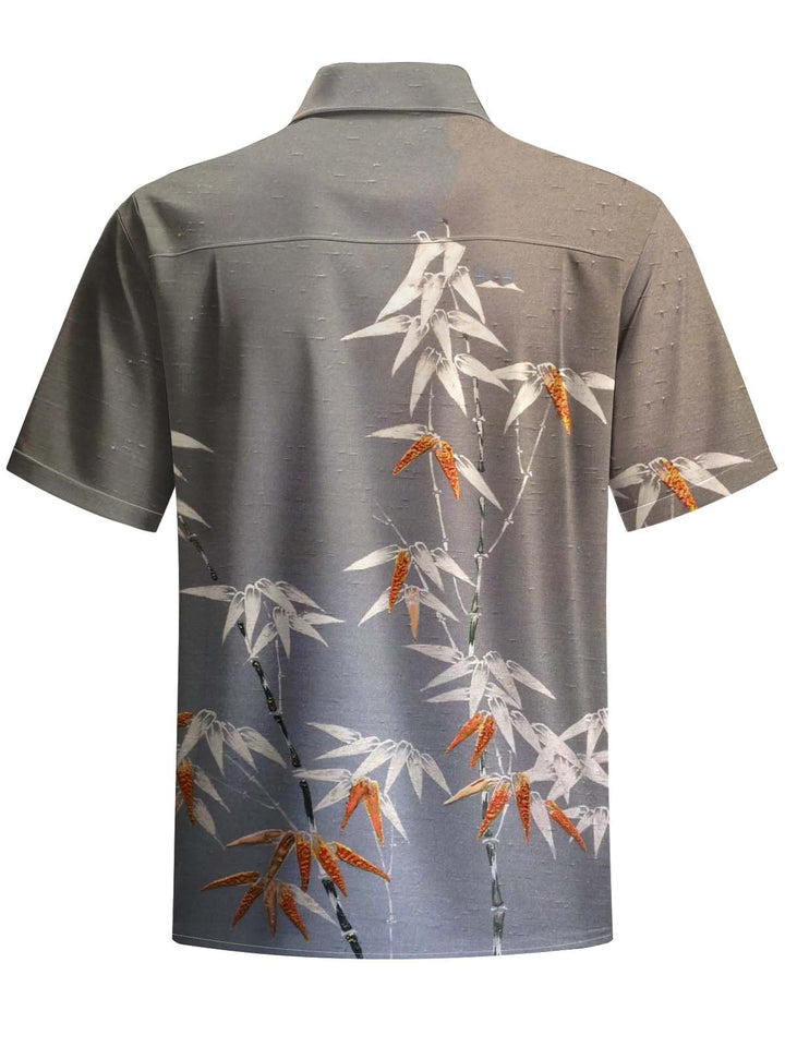 Alohadaddy® Casual Bamboo Art Print Pocket Stretch Men&