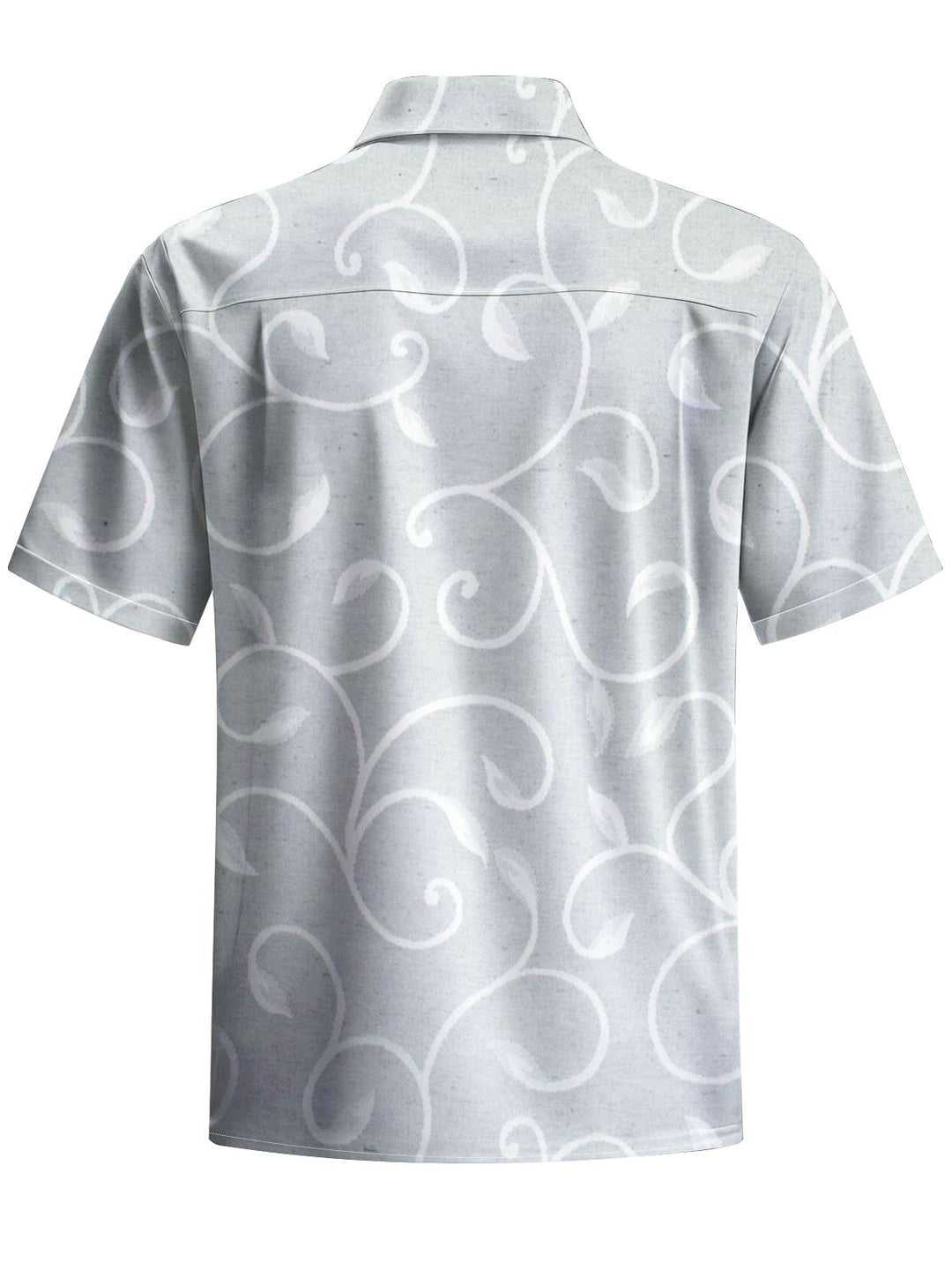 Alohadaddy® Casual Leaves Print Chest Pocket Men&