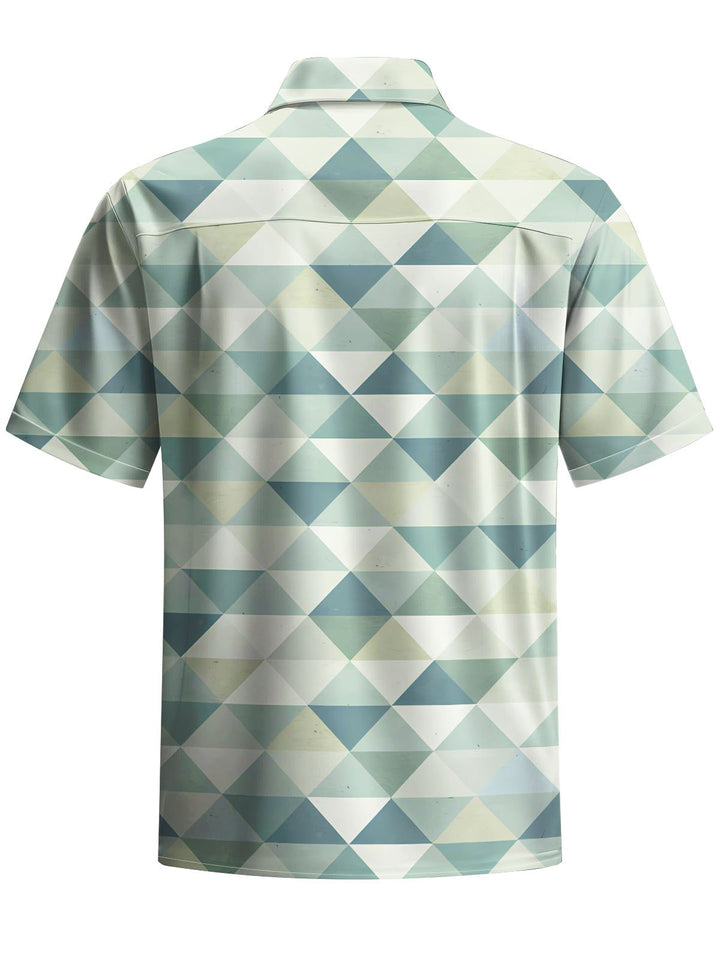 Alohadaddy® Casual Geometric Printed Moisture Wicking Men&