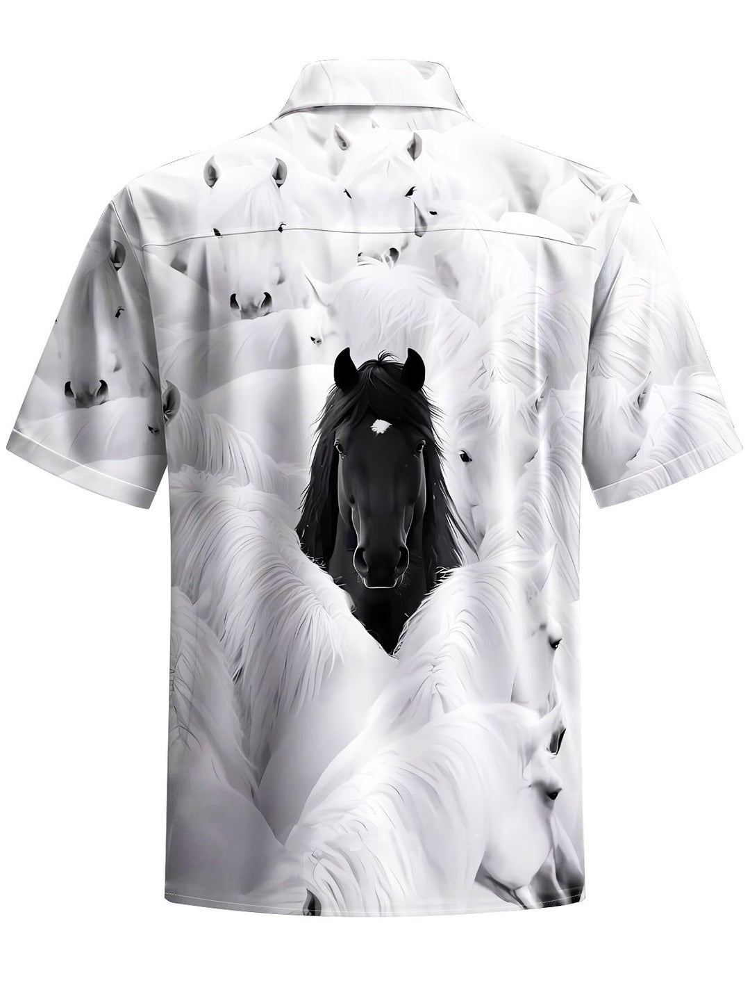 Alohadaddy® Casual Horse Art Print Moisture Wicking Men&