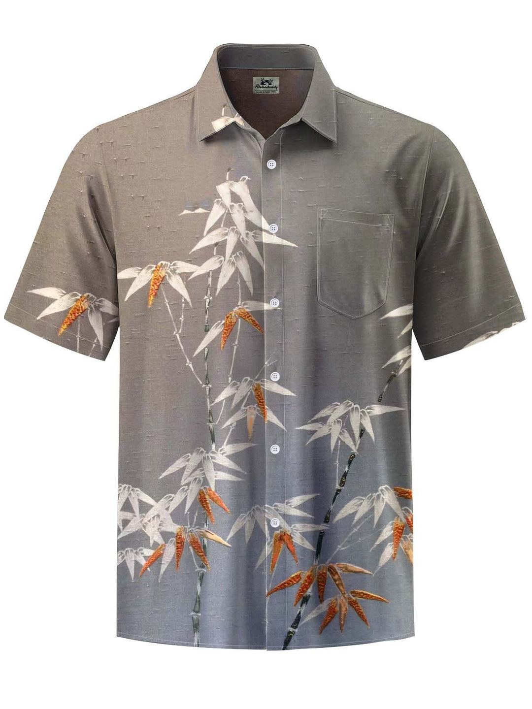 Alohadaddy® Casual Bamboo Art Print Pocket Stretch Men&