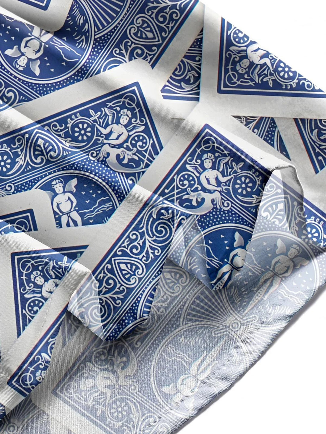 Alohadaddy® Casual Poker Art Print Chest Pocket Men&