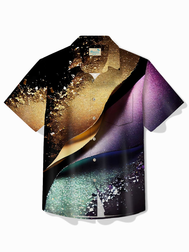 Alohadaddy Gradient Art Gold Print Men&