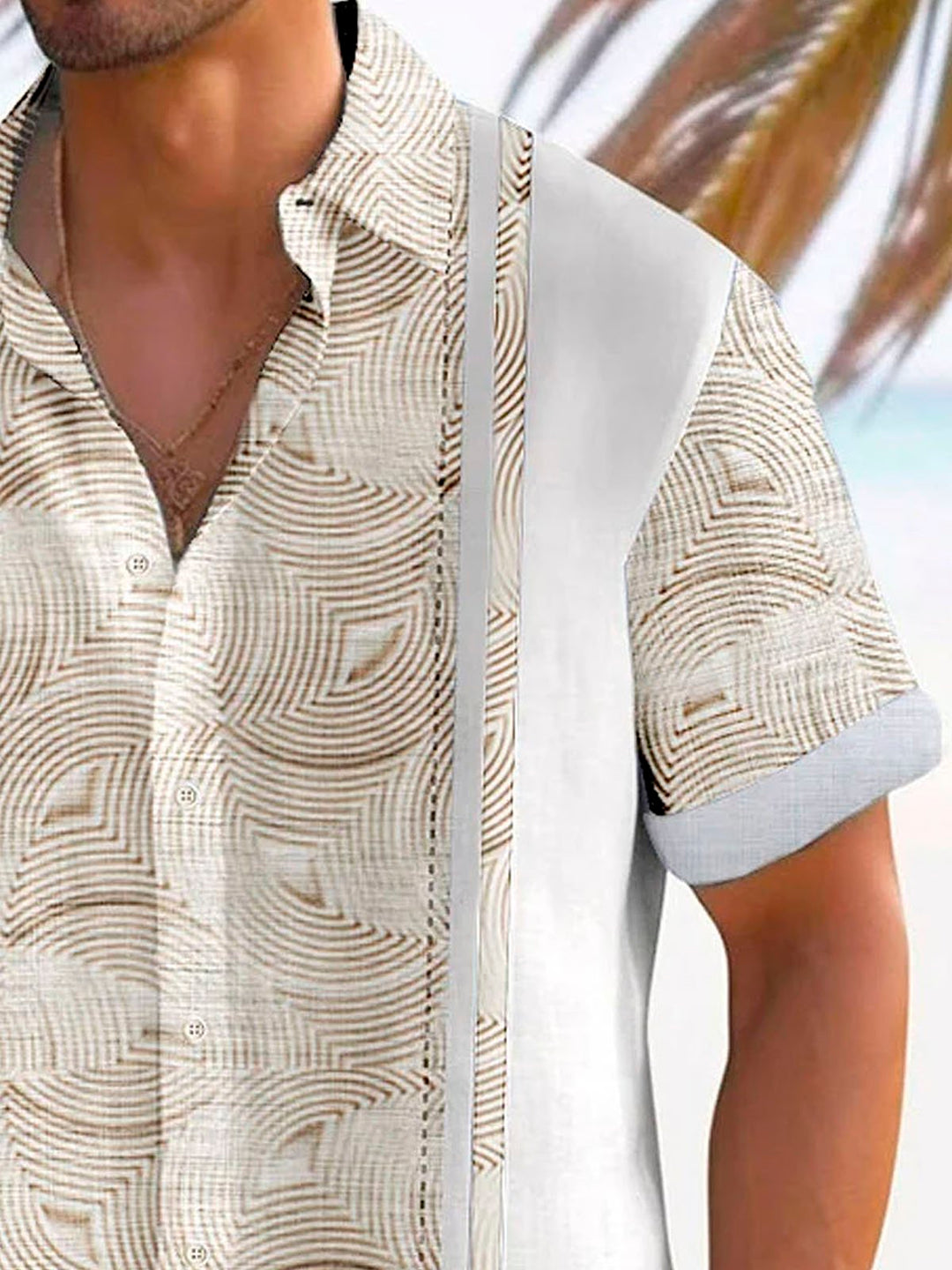 Camisa de manga corta con bolsillo abotonado y estampado de bolos en 3D con textura vintage para hombre de Alohadaddy