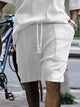 Pantalones cortos casuales de jacquard para hombre de Alohadaddy Basics, tallas grandes y altas
