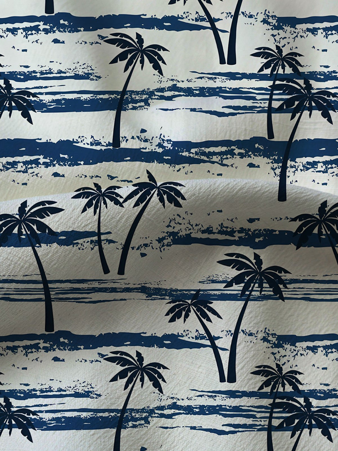 Alohadaddy Hawaii Casual Palm Trees Circle Print Art Button Cardigan Pockets Breathable Stretch Long Oversized Shirt