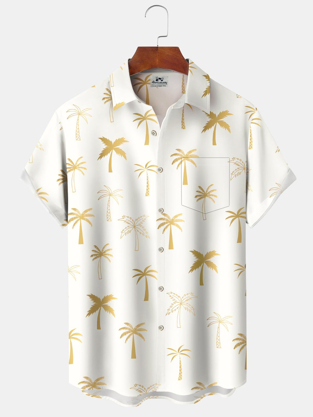 Alohadaddy® Hawaii Palm Trees Print Art Pockets Large Size Stretch Men&