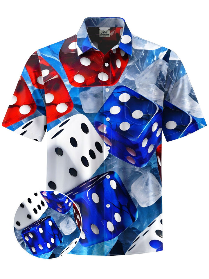 Alohadaddy® Casual Sieve Print Chest Pocket Men&