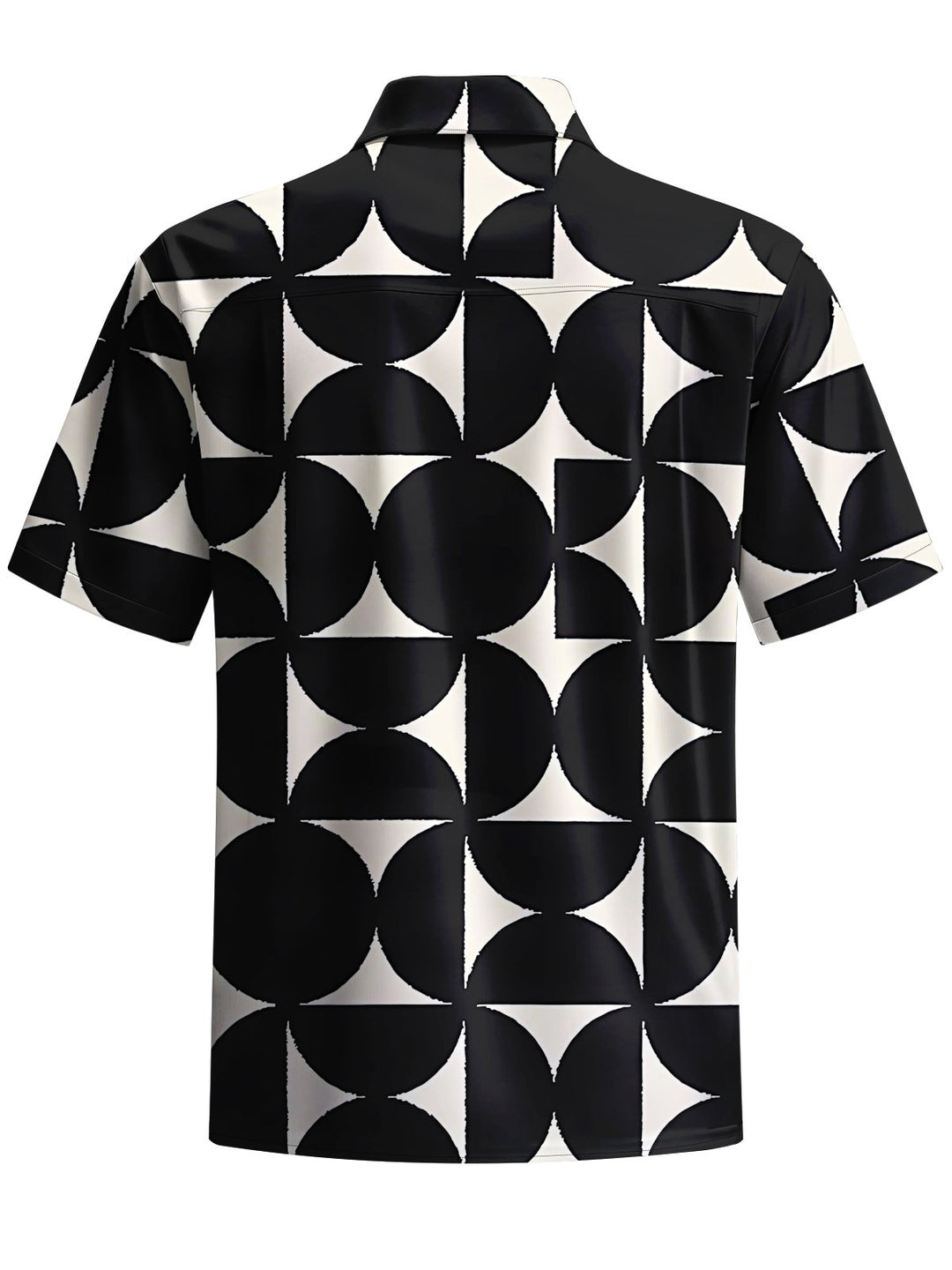 Alohadaddy® Vintage Geometric Art Print Chest Pocket Men&