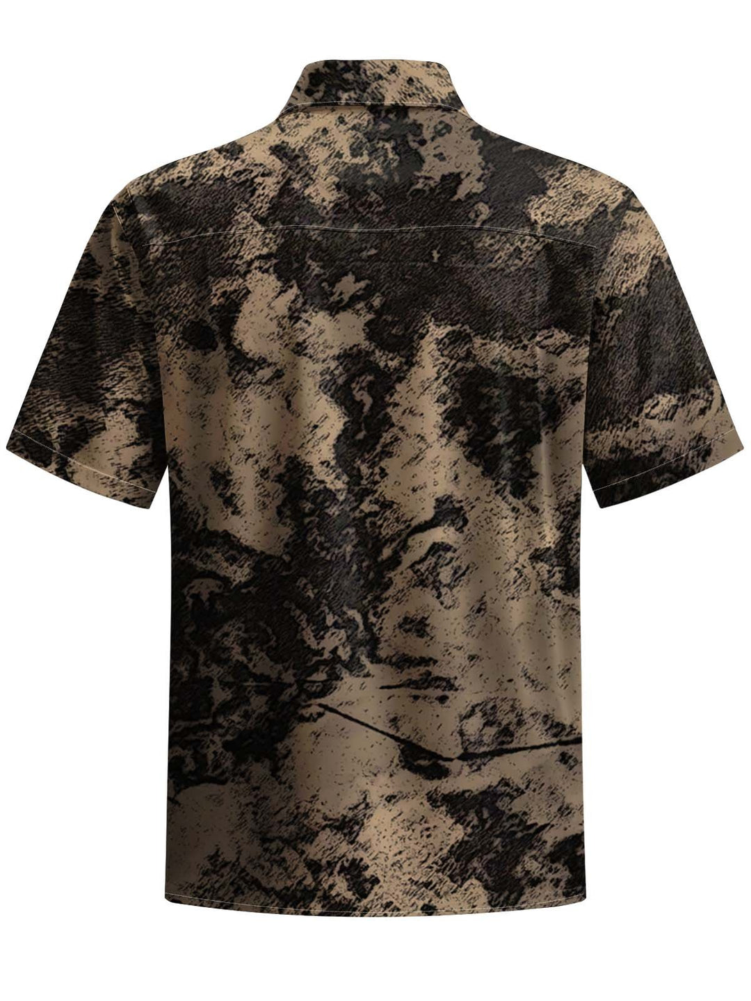 Alohadaddy® Retro Abstract Art Print Chest Pocket Stretch Men&