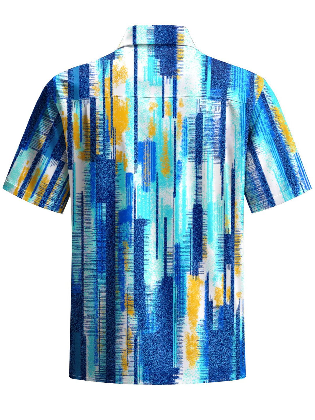 Alohadaddy® Casual Geometric Stripe Print Art Pocket Stretch Men&