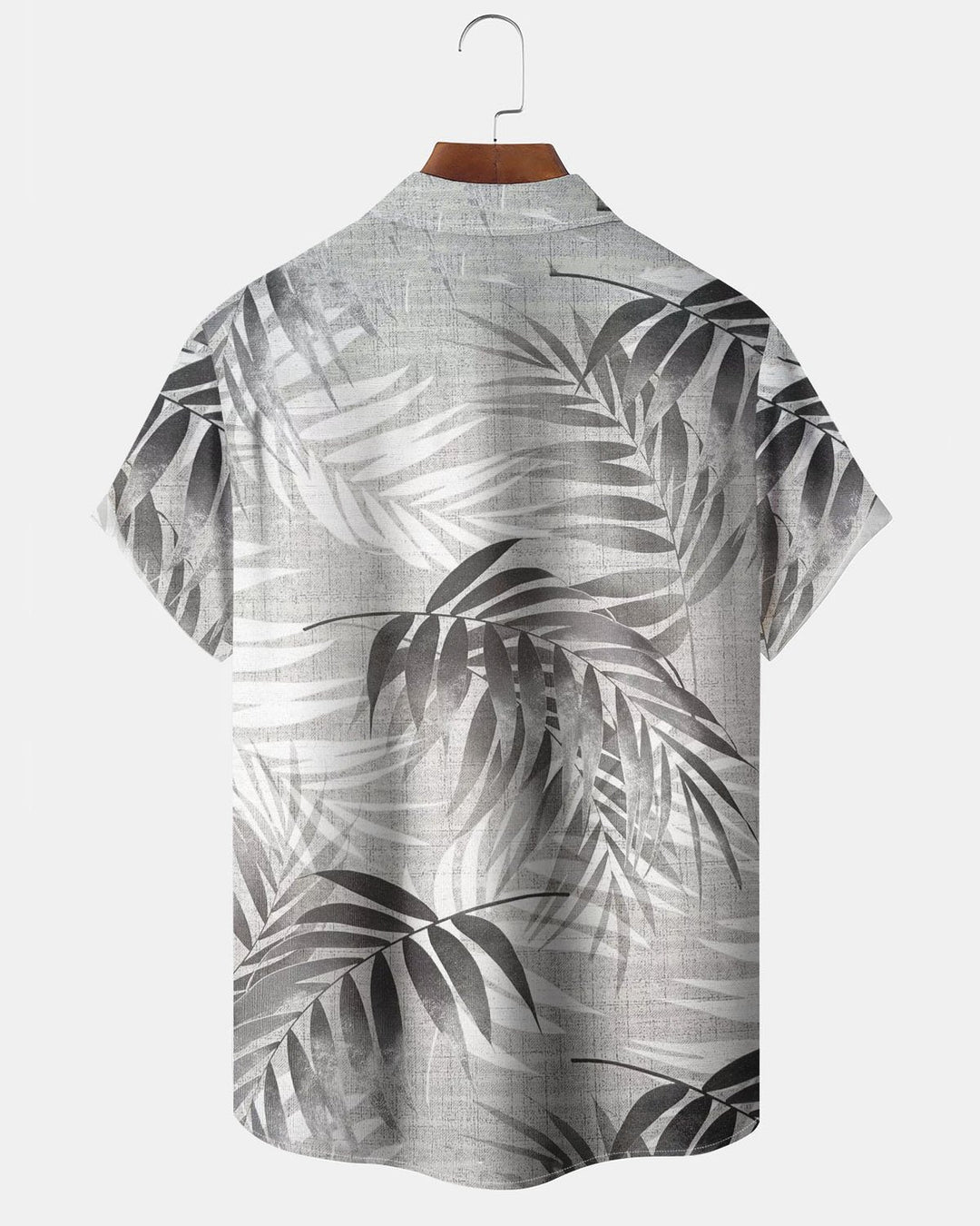 Alohadaddy® Hawaiian Palm Leaf Print Art Pocket Button Men&