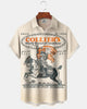 Alohadaddy® Holiday Independence Day Print Art Button Pocket Cardigan Men's Short Sleeve Shirt