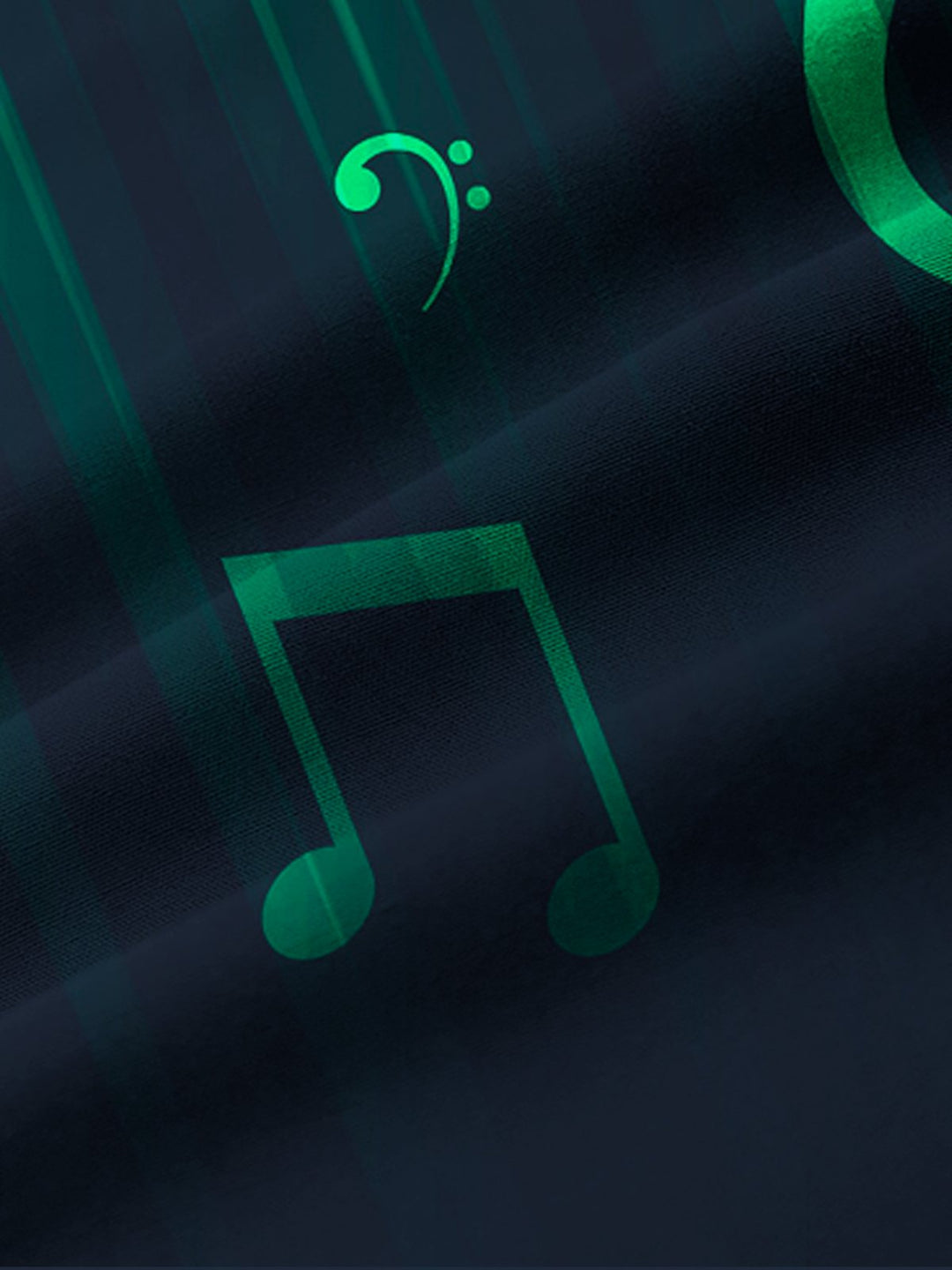 Alohadaddy  Casual Musical Note Light And Shadow Men&
